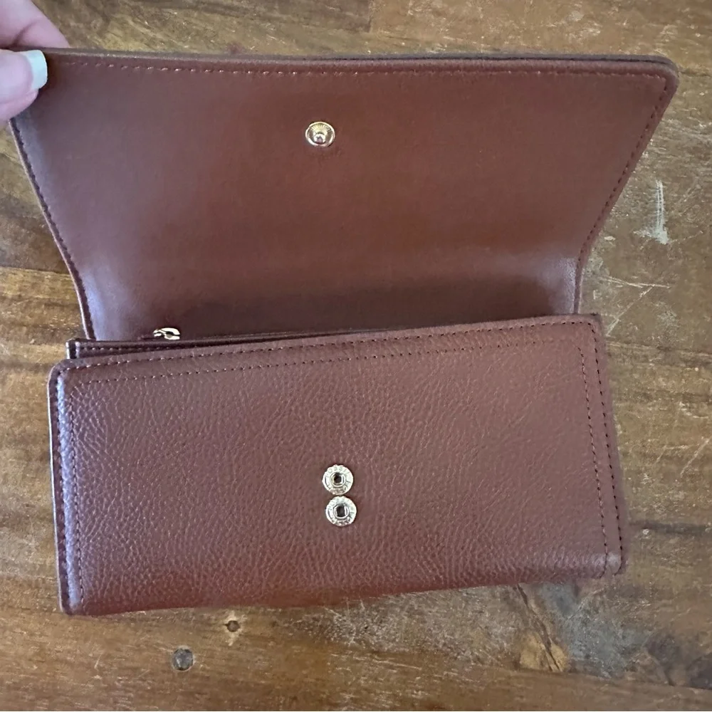 Fossil Brown Leather Wallet Classic Design‎
